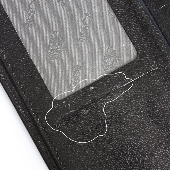 Bosca Wallet with Check Book Holder Black Leather Trifold Vintage - Picture 15 of 15